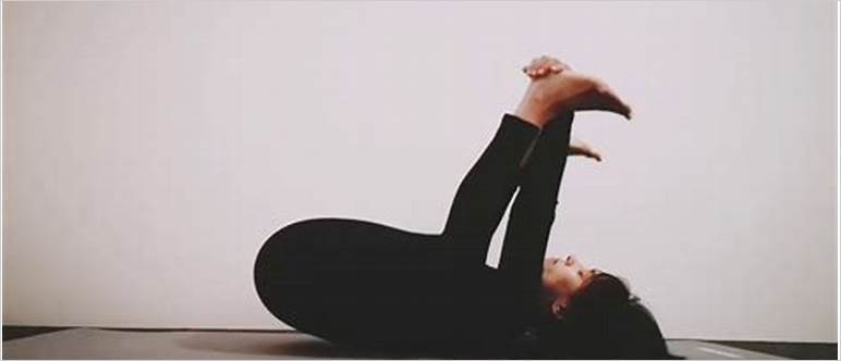 Pretzel position yoga